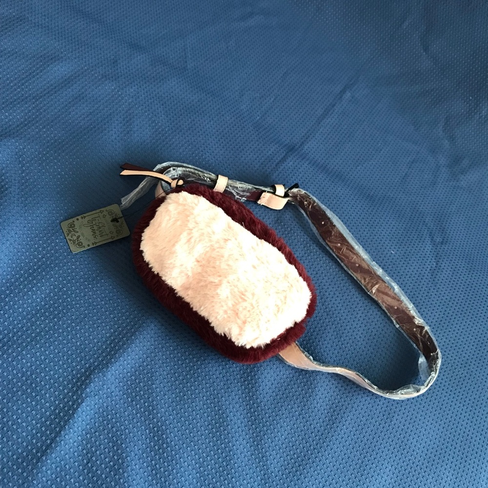 Faux fur belt bag
